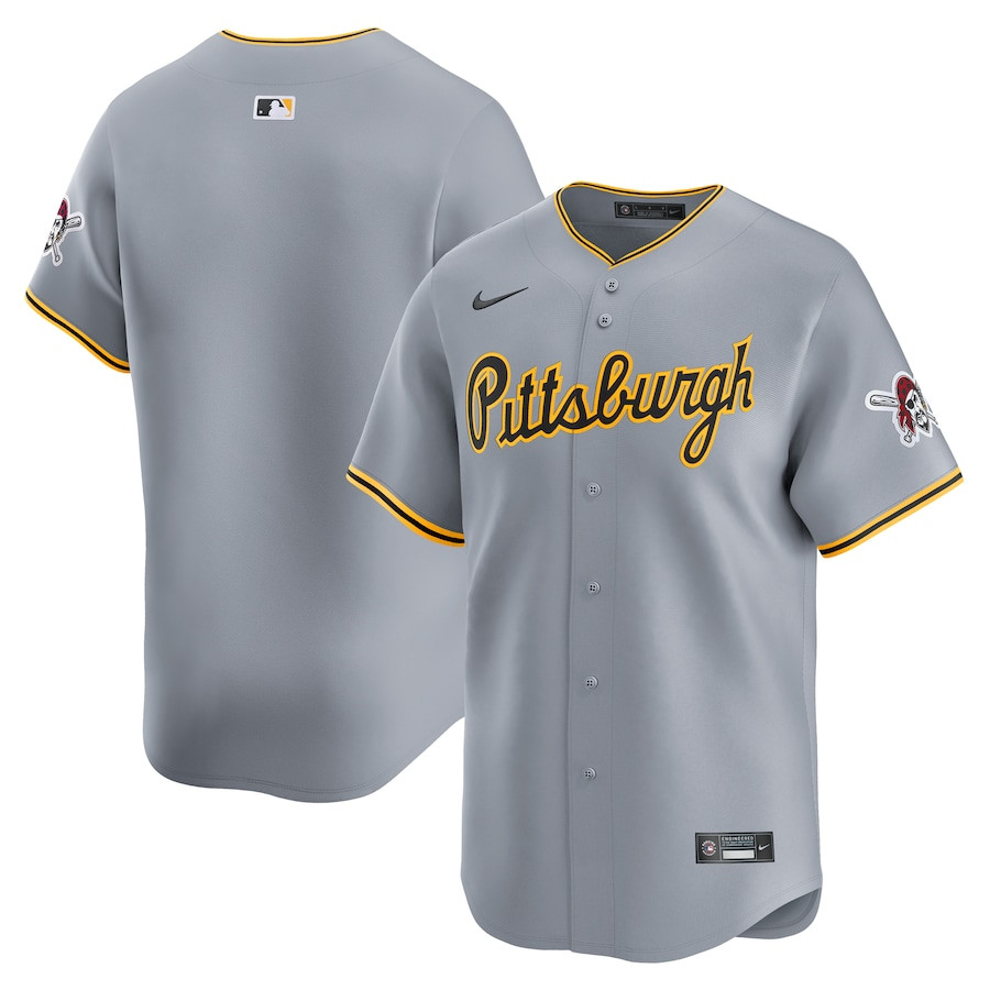 Pittsburgh Pirates Away Limited Gray MLB Jersey Men's