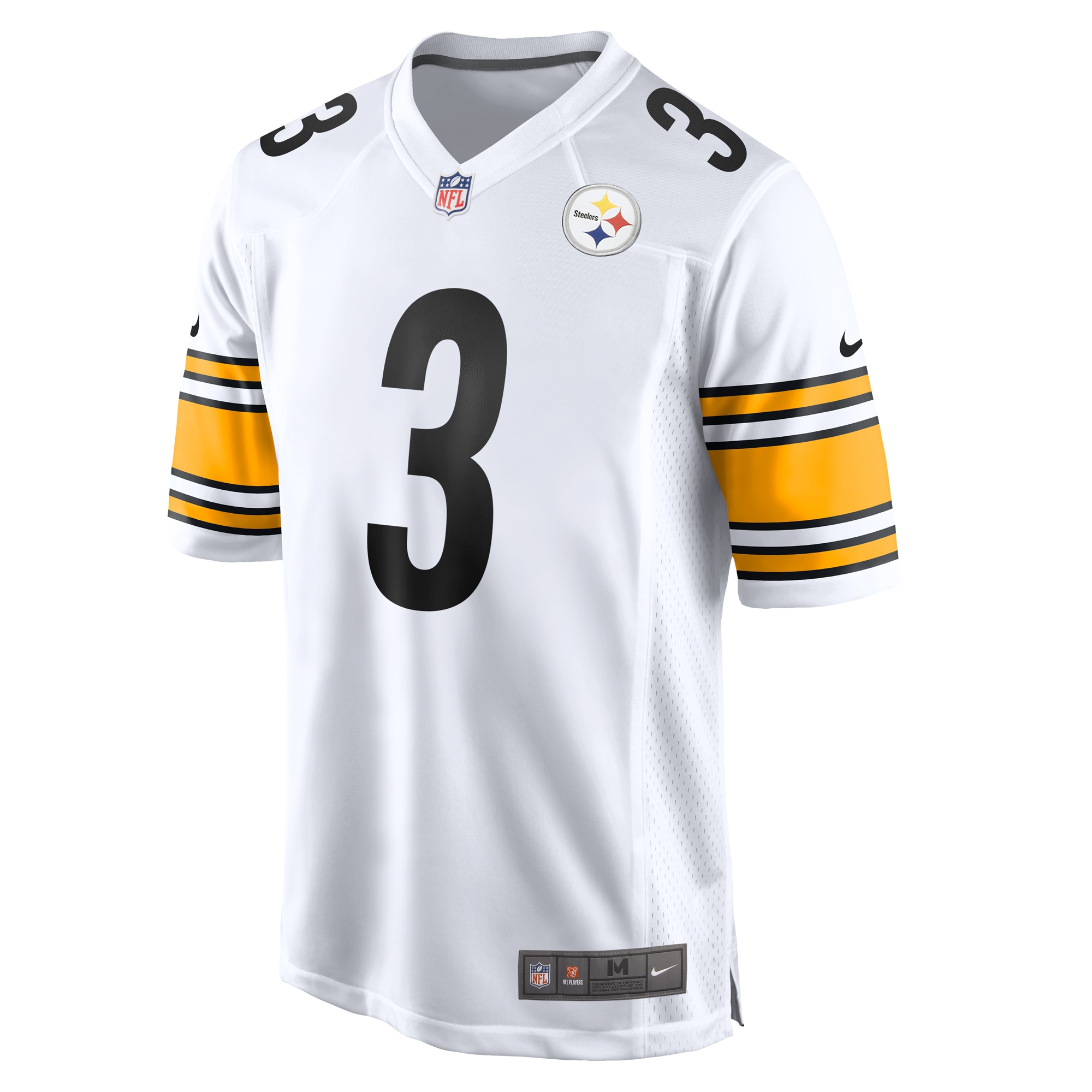 Pittsburgh Steelers Russell Wilson White White Game NFL Jersey Men's