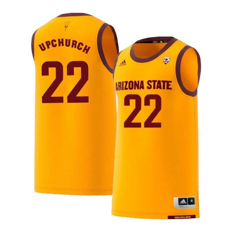 22 Jarett Upchurch Yellow Retro Arizona State Sun Devils NCAA Jersey Men's