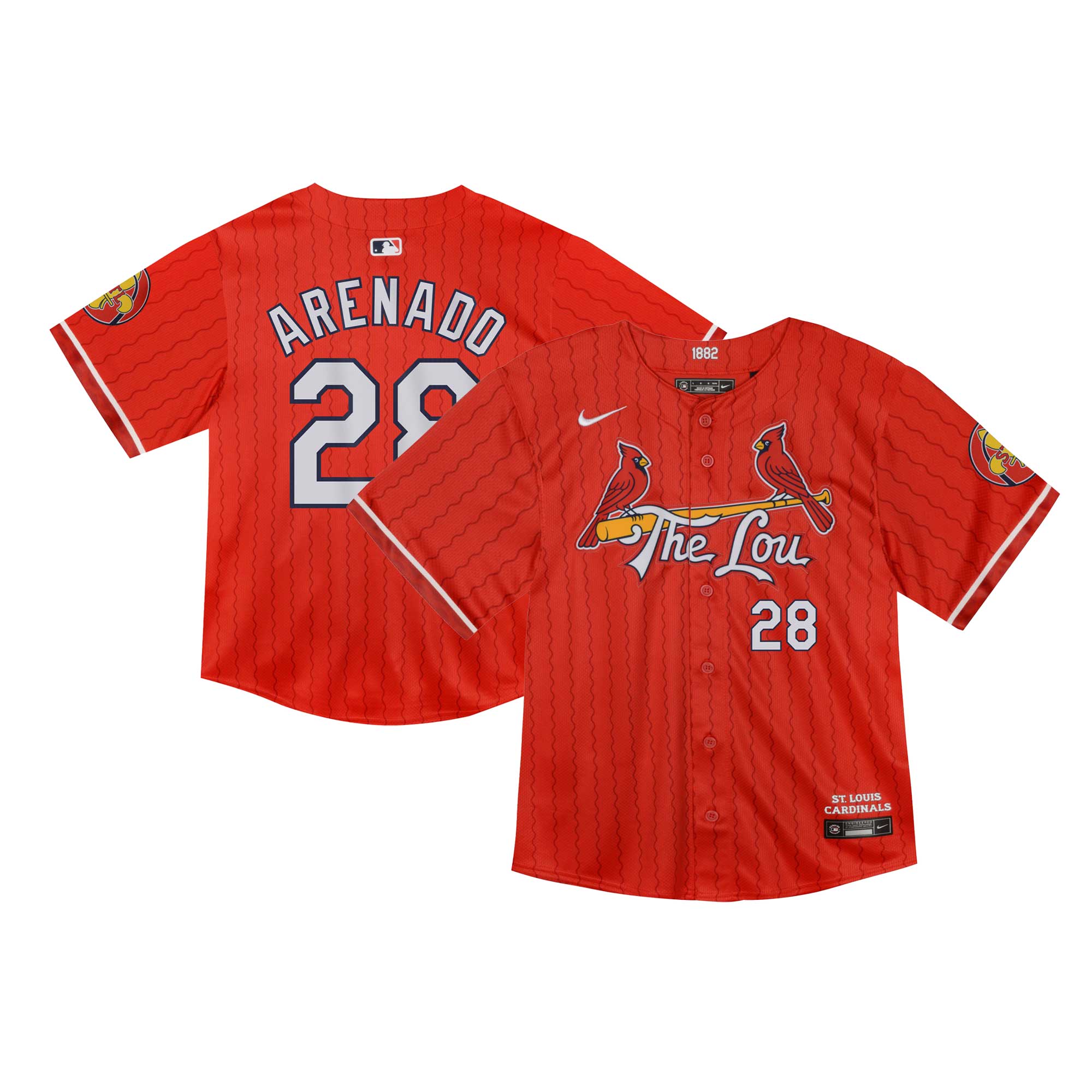 Infant St. Louis Cardinals Nolan Arenado Red 2024 City Connect Limited Player MLB Jersey Men's