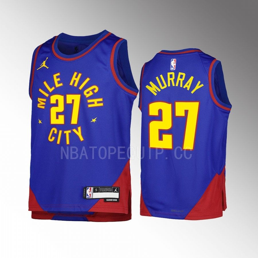 Denver Nuggets Jamal Murray 27 Statement Edition Blu Swingman NBA Jersey Men's