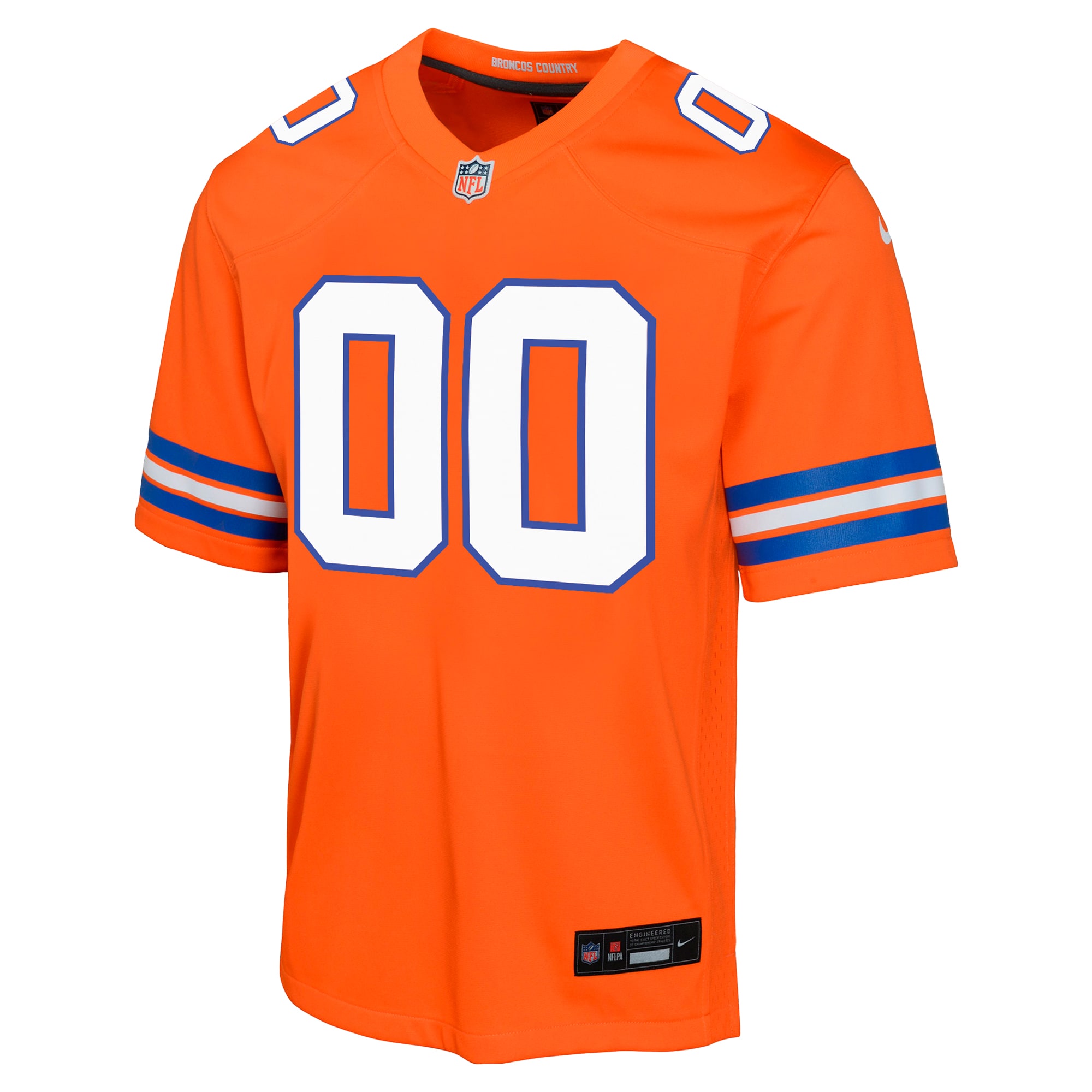 Denver Broncos Orange Mile High Collection 1977 Throwback Custom Game NFL Jersey Youth