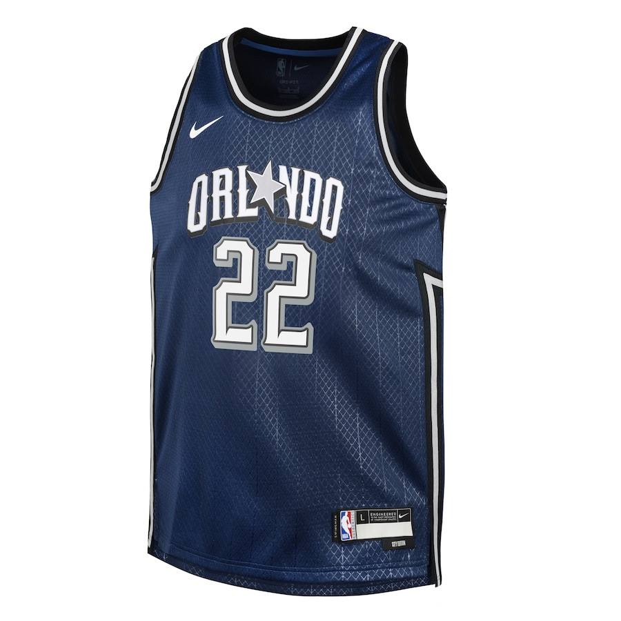 Franz Wagner 22 Orlando Magicc 2023/24 City Edition Swingma Navy NBA Jersey Youth