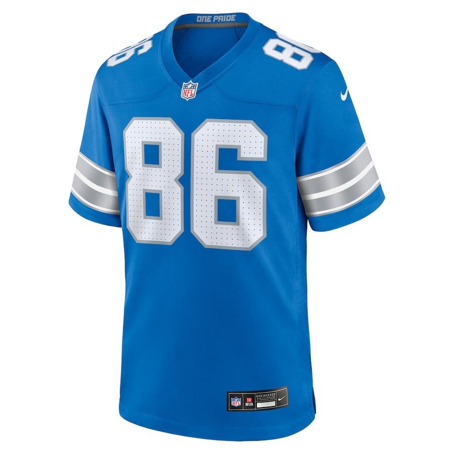 Sean McKeon 86 Detroit Lions Game Blue NFL Jersey Men's