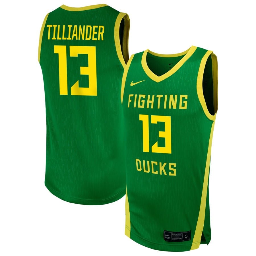 Filippa Tilliander 13 Oregon Duck Unisex NIL Green NCAA Jersey Unisex
