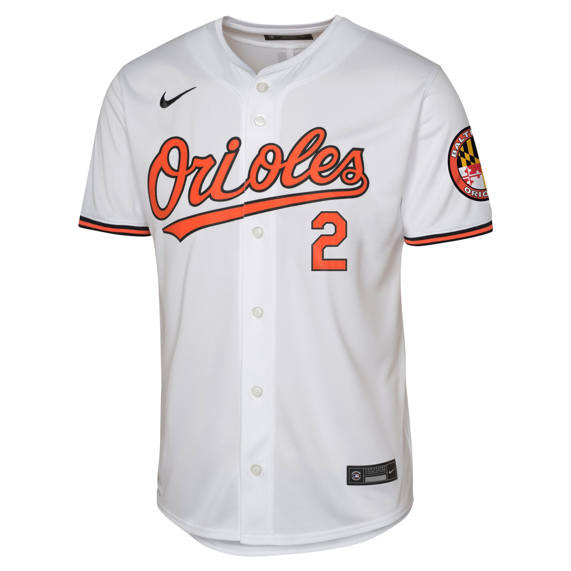 Baltimore Orioles Gunnar Henderson White Home Limited MLB Jersey Youth