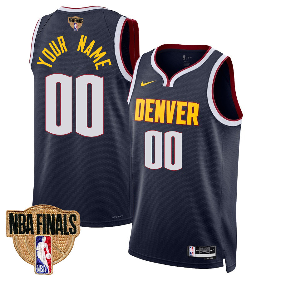 Custom 00 Denver Nuggets Final Champions 2023 Swingman Black NBA Jersey Men's