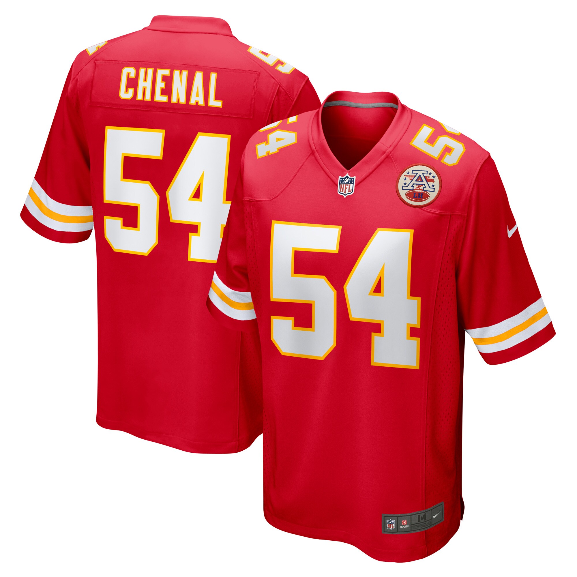 Kansas City Chiefs Leo Chenal Red Game Player NFL Jersey Men's