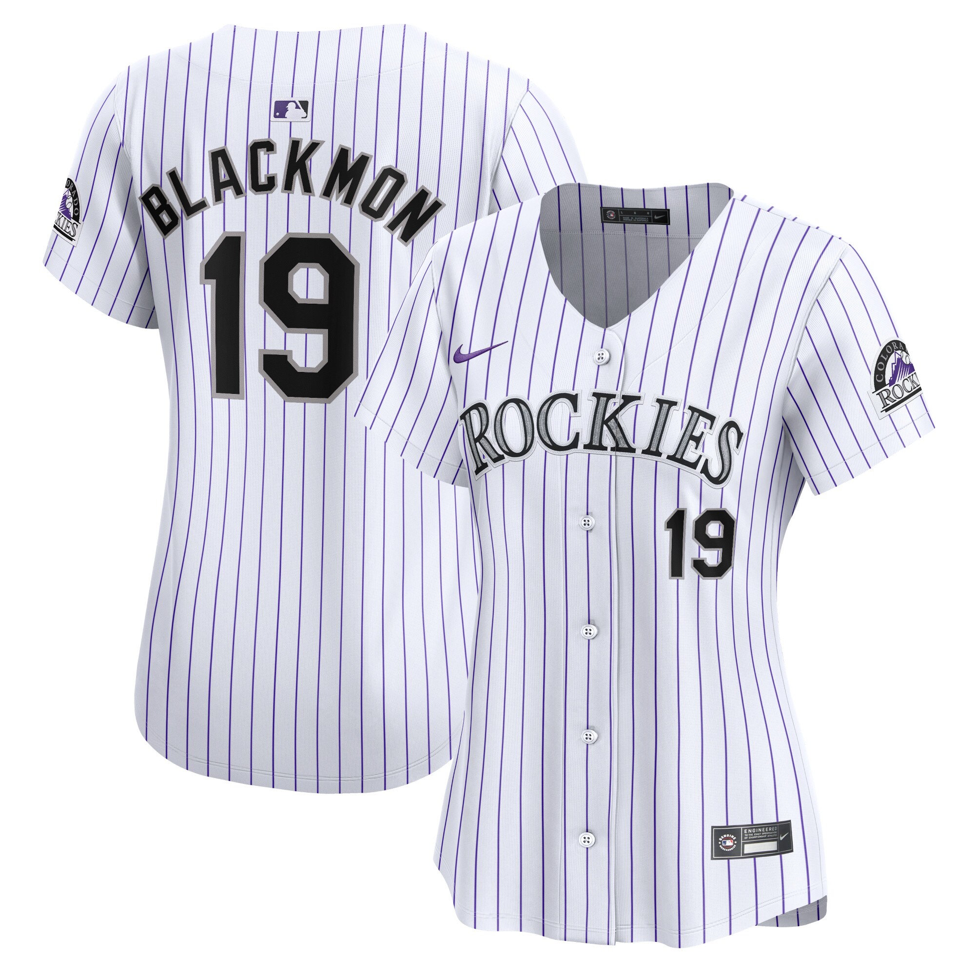 Colorado Rockies Charlie Blackmon White Home Limited Player MLB Jersey Women's
