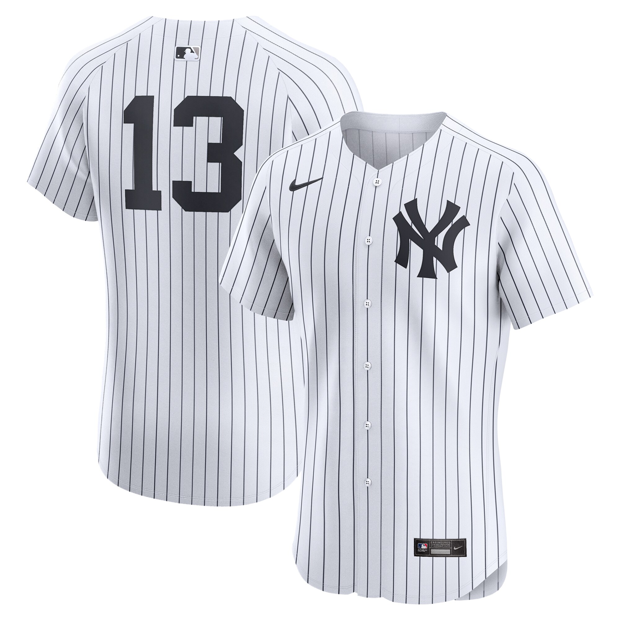 New York Yankees Jazz Chisholm Jr. White Home Elite Player MLB Jersey Men's