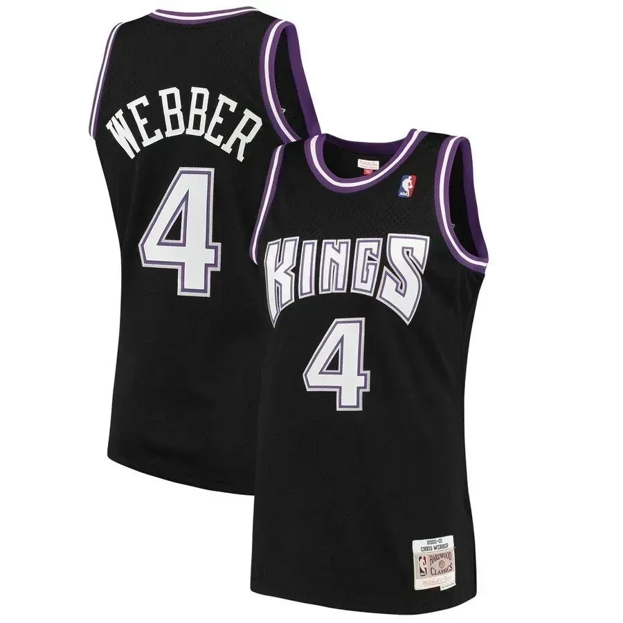 Chris Webber Sacramento Kings Mitchell Ness 2000-01 Hardwood Classics Swingman Black NBA Jersey Men's