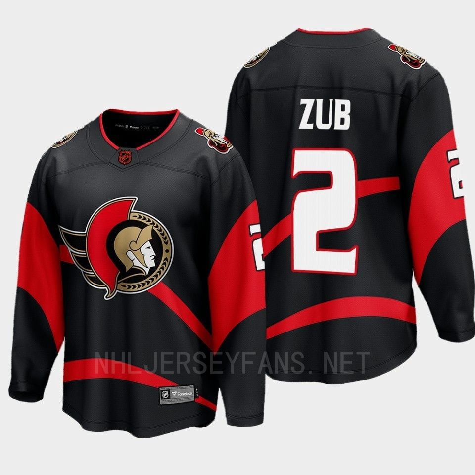 Ottawa Senators Artyom Zub 2 Special Edition 2.0 Black Breakaway Player NHL Jersey Men's