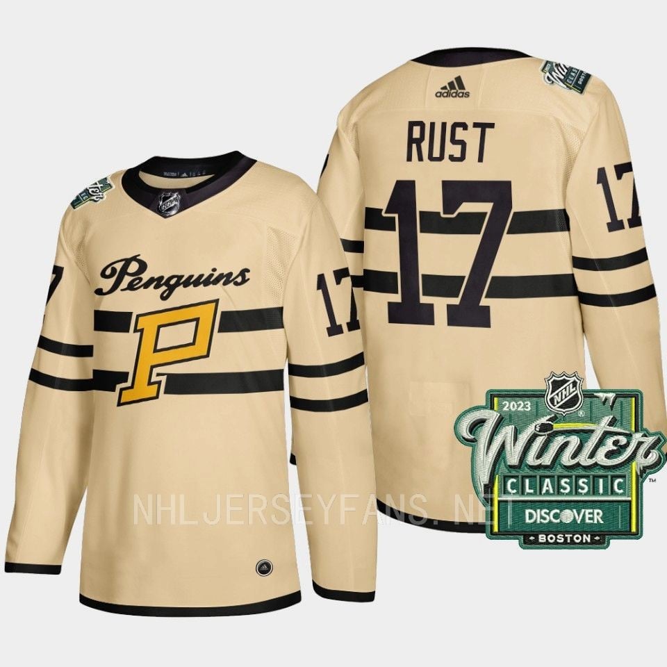 Bryan Rust 17 Pittsburgh Penguins 2023 Winter Classic Cream NHL Jersey Men's
