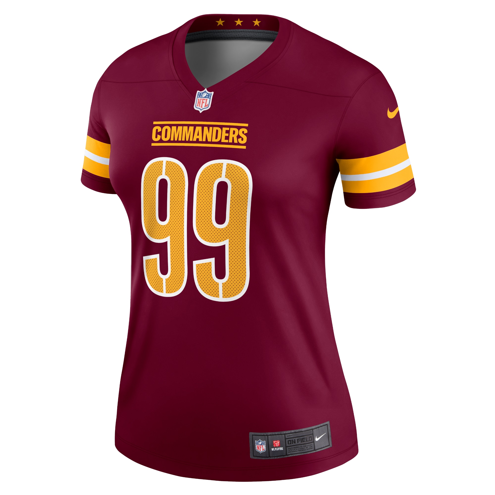Washington Commanders Chase Young Burgundy Legend Player Performance Top NFL Jersey Women's