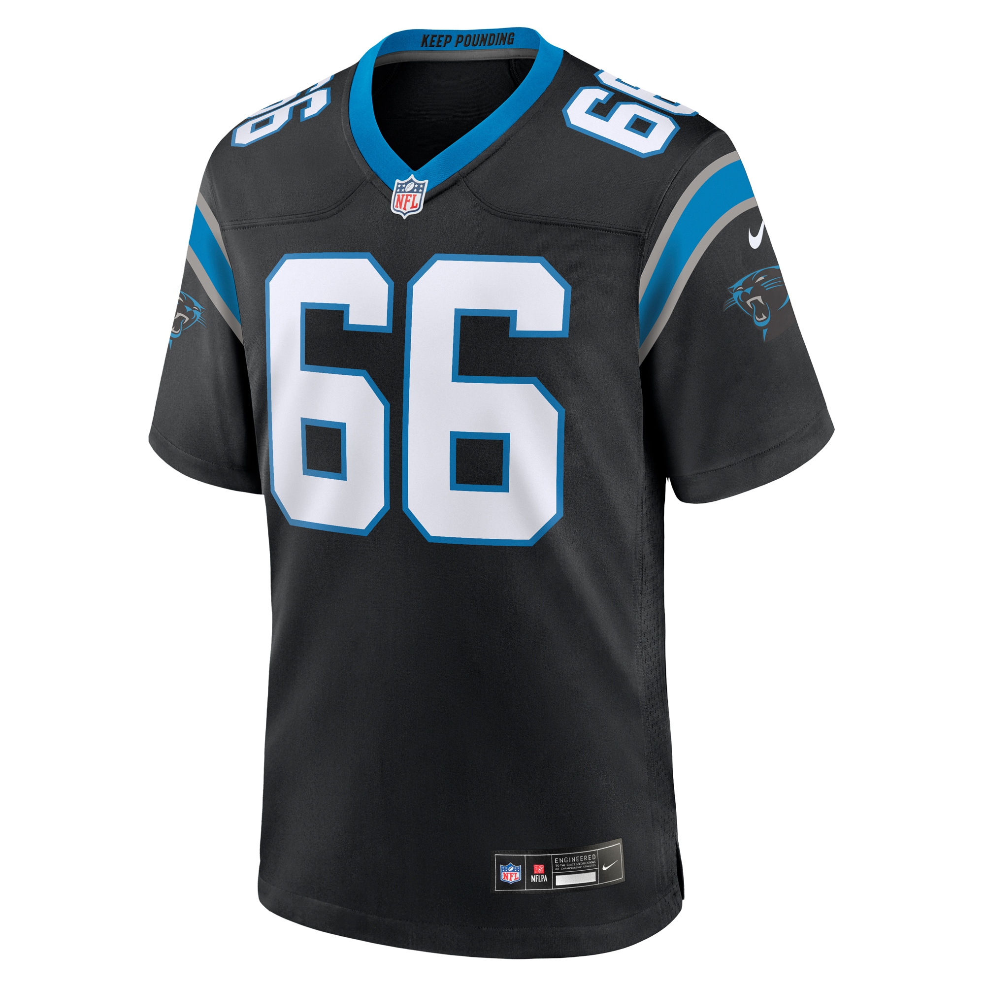 Carolina Panthers Nash Jensen Black Team Game NFL Jersey Men's