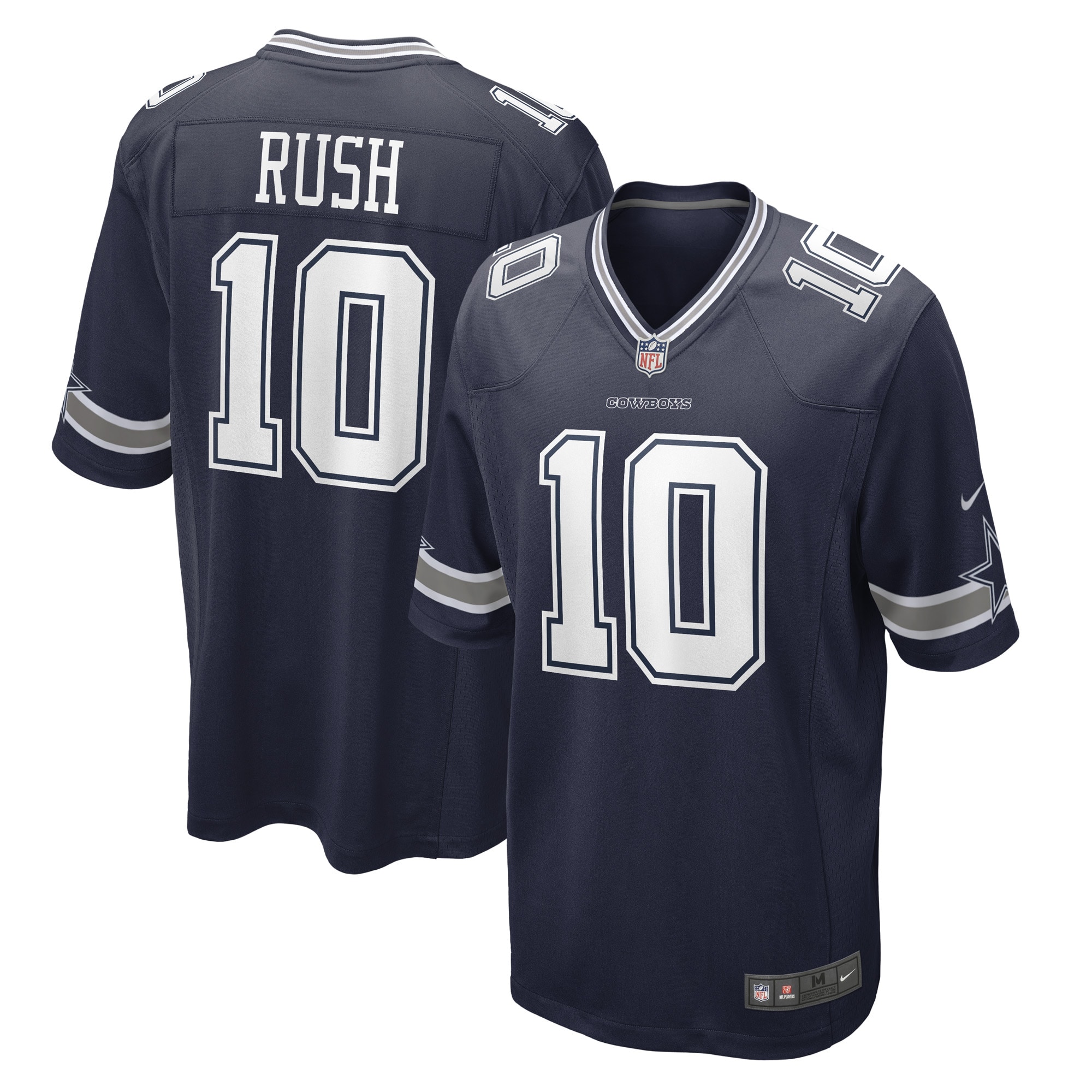 Dallas Cowboys Cooper Rush Navy Game Player NFL Jersey Men's
