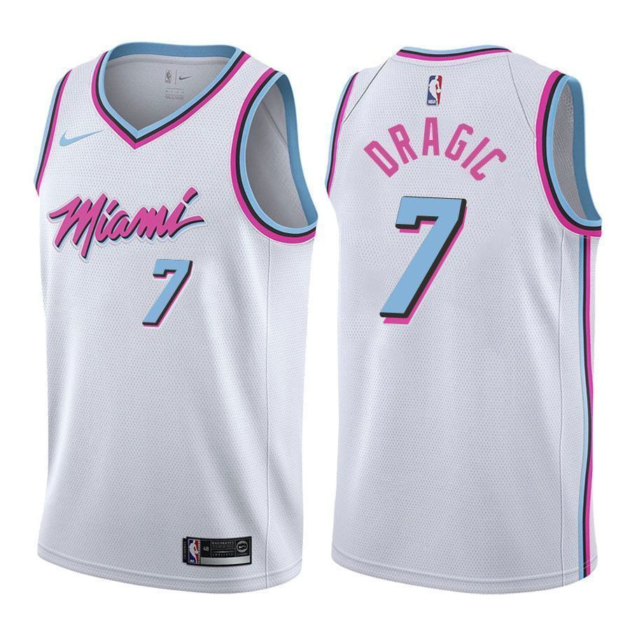 Miami Heat Goran Dragic 7 Swingman City Editio White NBA Jersey Men's