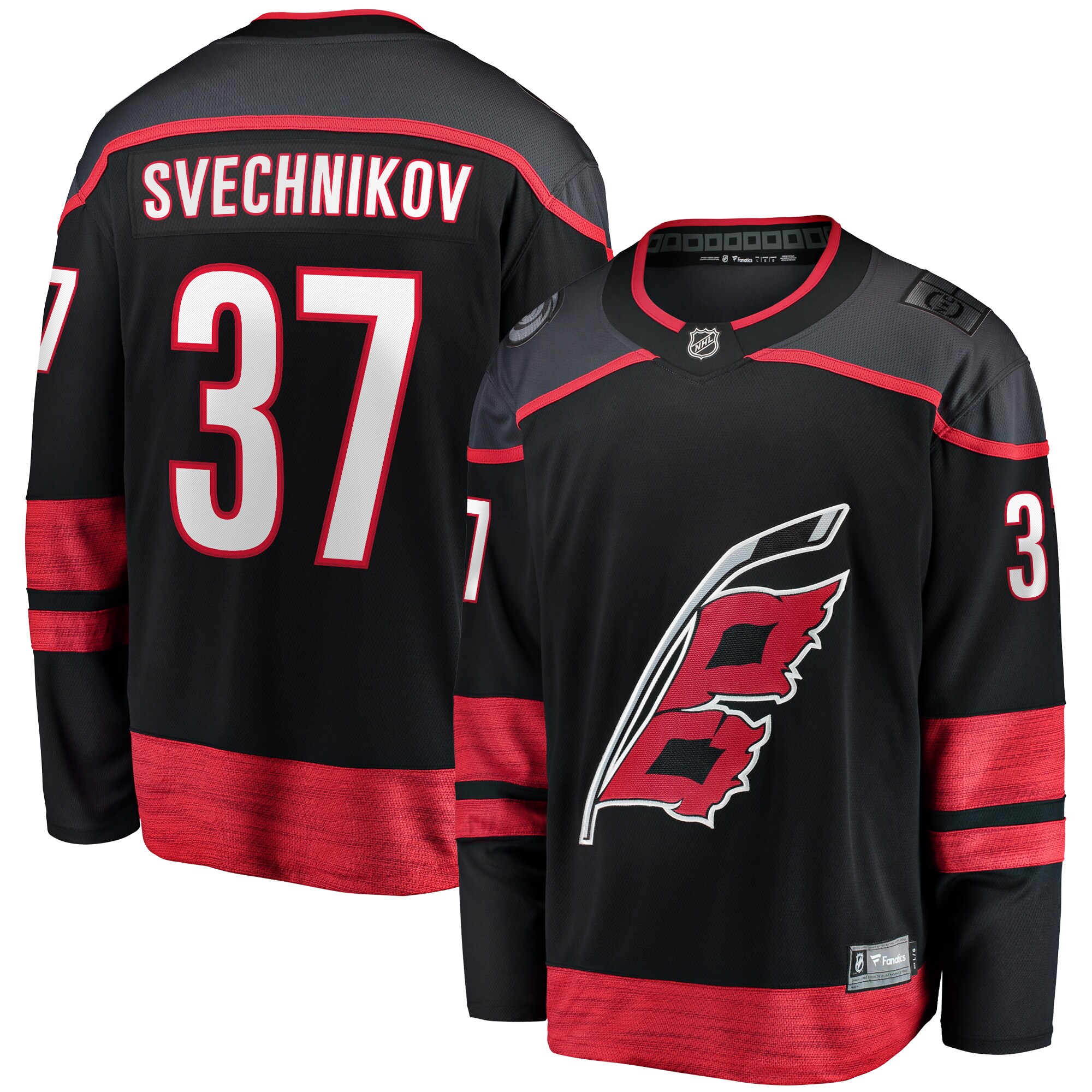 Carolina Hurricanes Andrei Svechnikov Black Home Breakaway NHL Jersey Men's