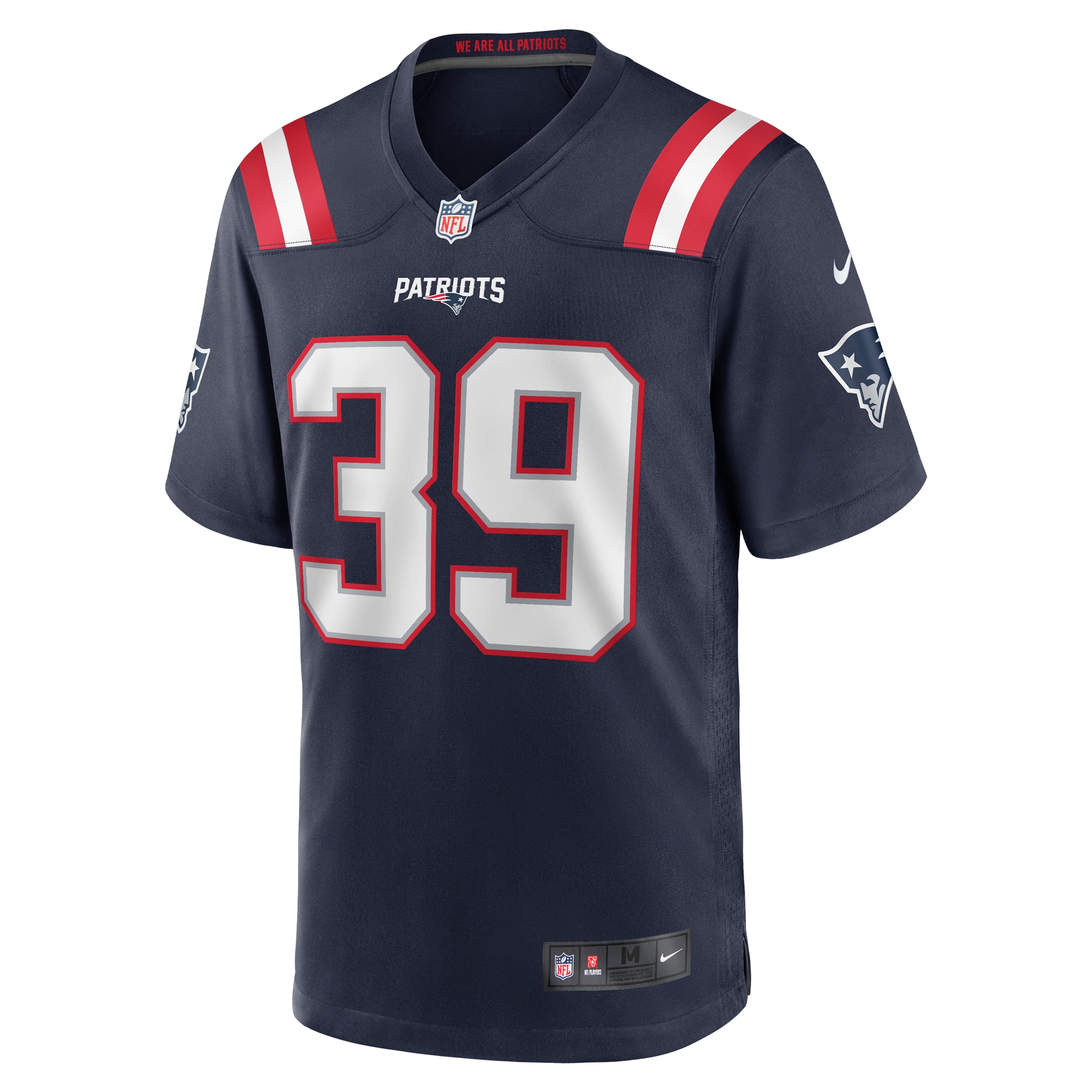 New England Patriots Tae Hayes Navy Home Game Player NFL Jersey Men's