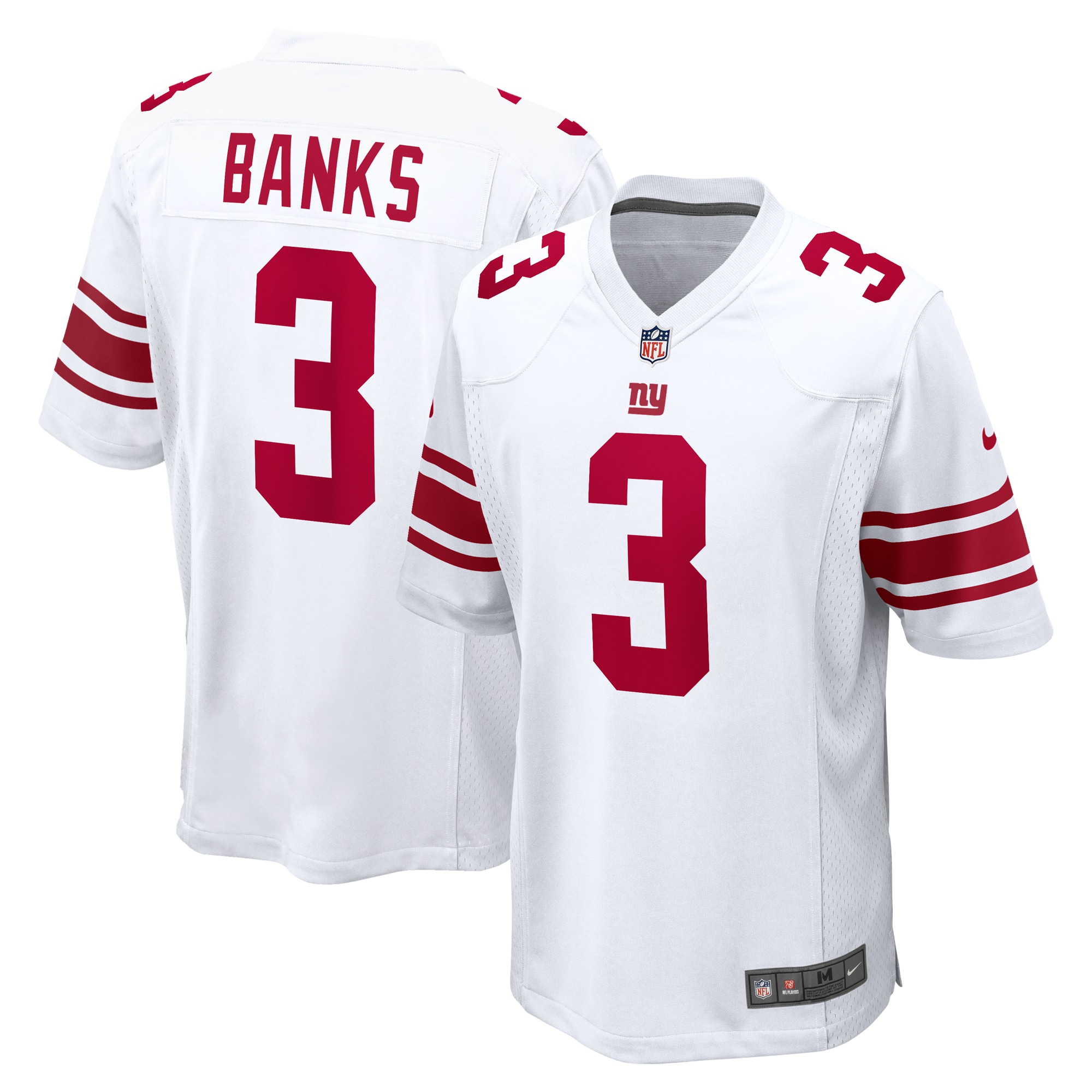 New York Giants Deonte Banks White Game NFL Jersey Men's