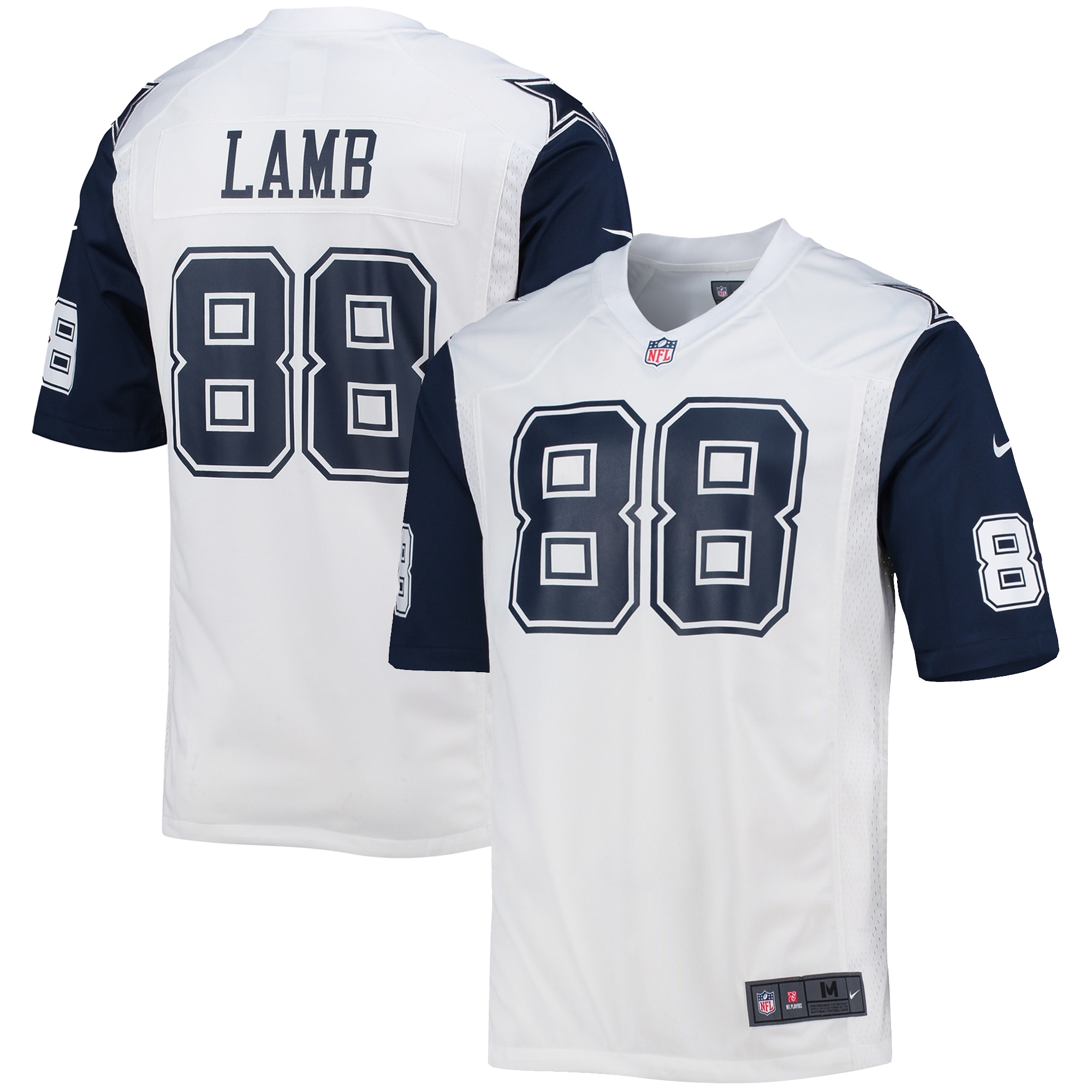 Dallas Cowboys CeeDee Lamb White Alternate Game NFL Jersey Men's
