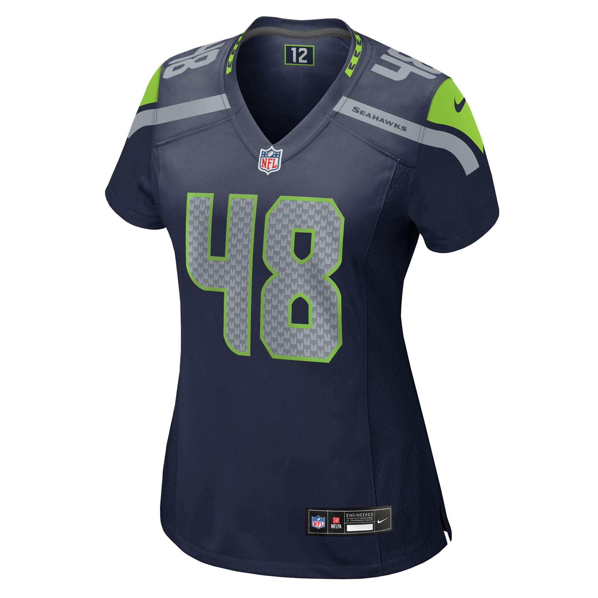 Seattle Seahawks Tyrice Knight College Navy Team Game NFL Jersey Women's