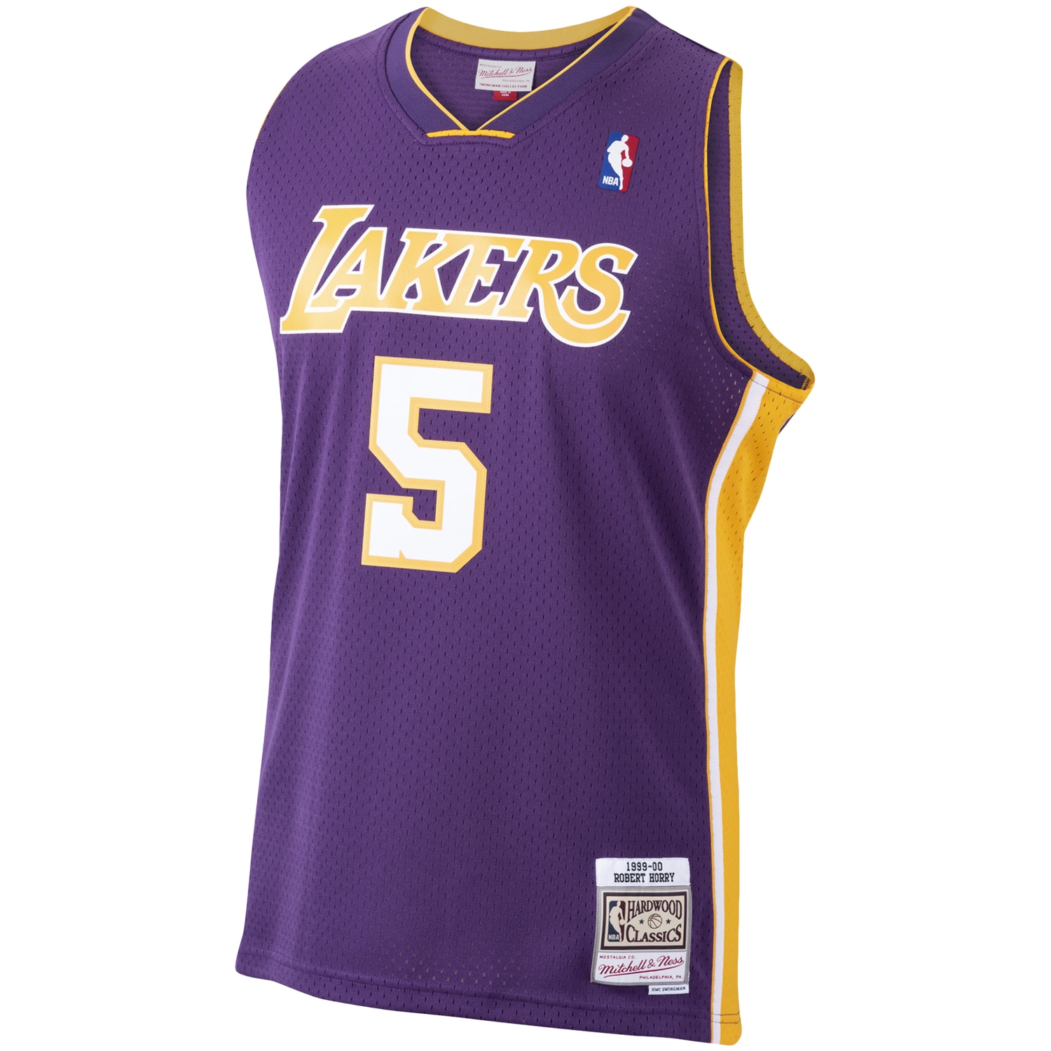 Mitchell Ness Robert Horry Purple Los Angeles Lakers 1999-2000 Hardwood Classics Swingman Player NBA Jersey Men's