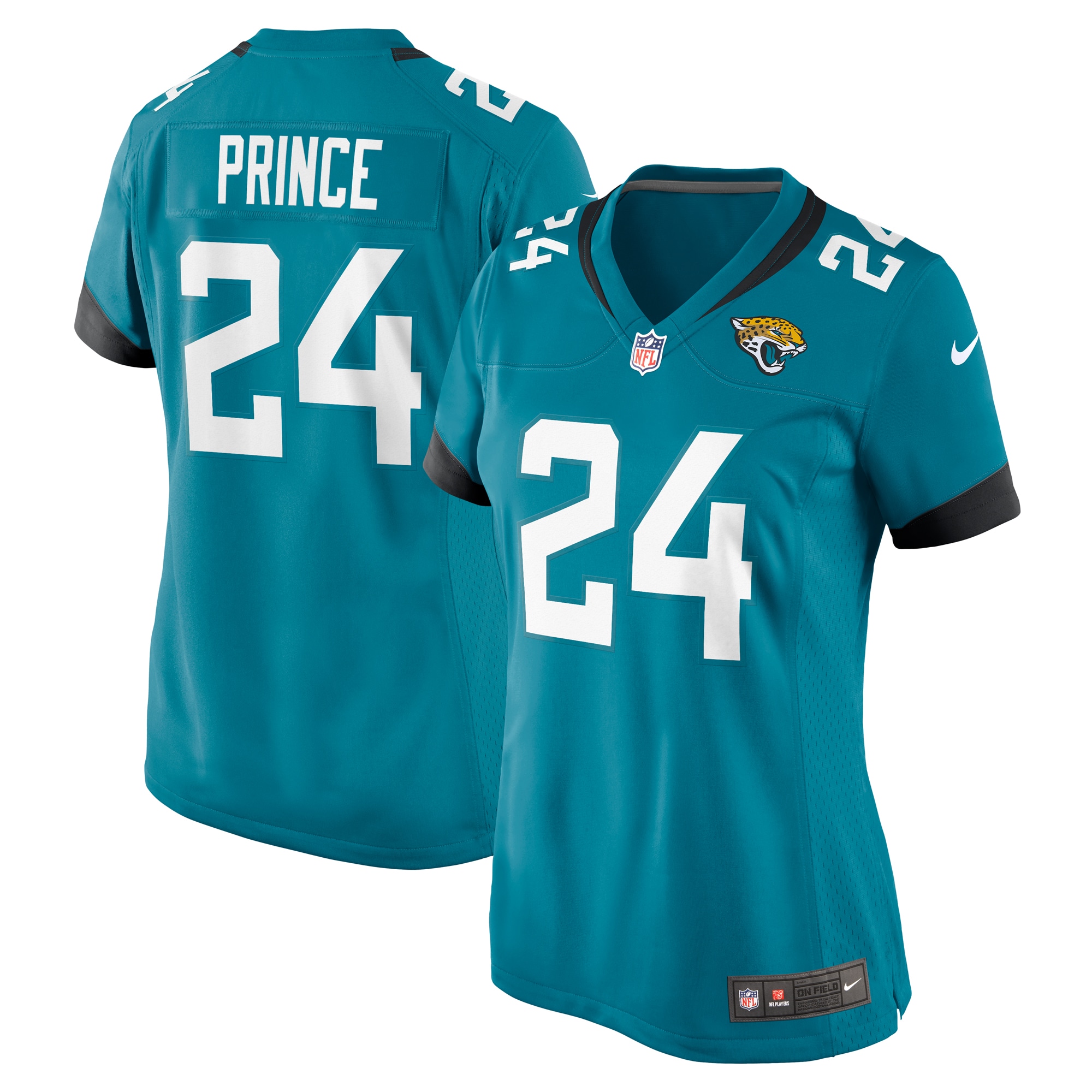 Jacksonville Jaguars De??ntre Prince Teal Game NFL Jersey Women's