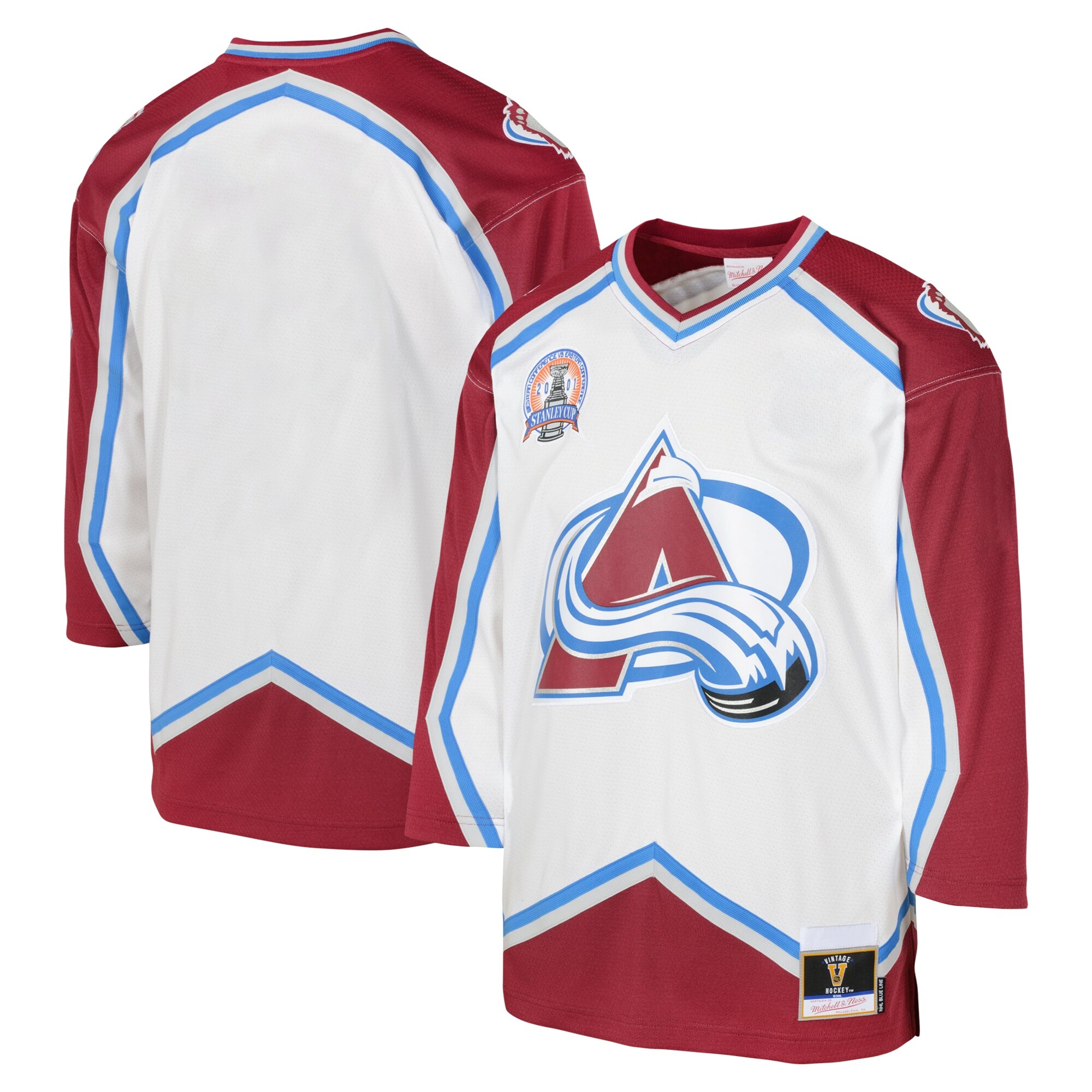 Colorado Avalanche Mitchell Ness Blue 2000 Blue Line Player NHL Jersey Youth