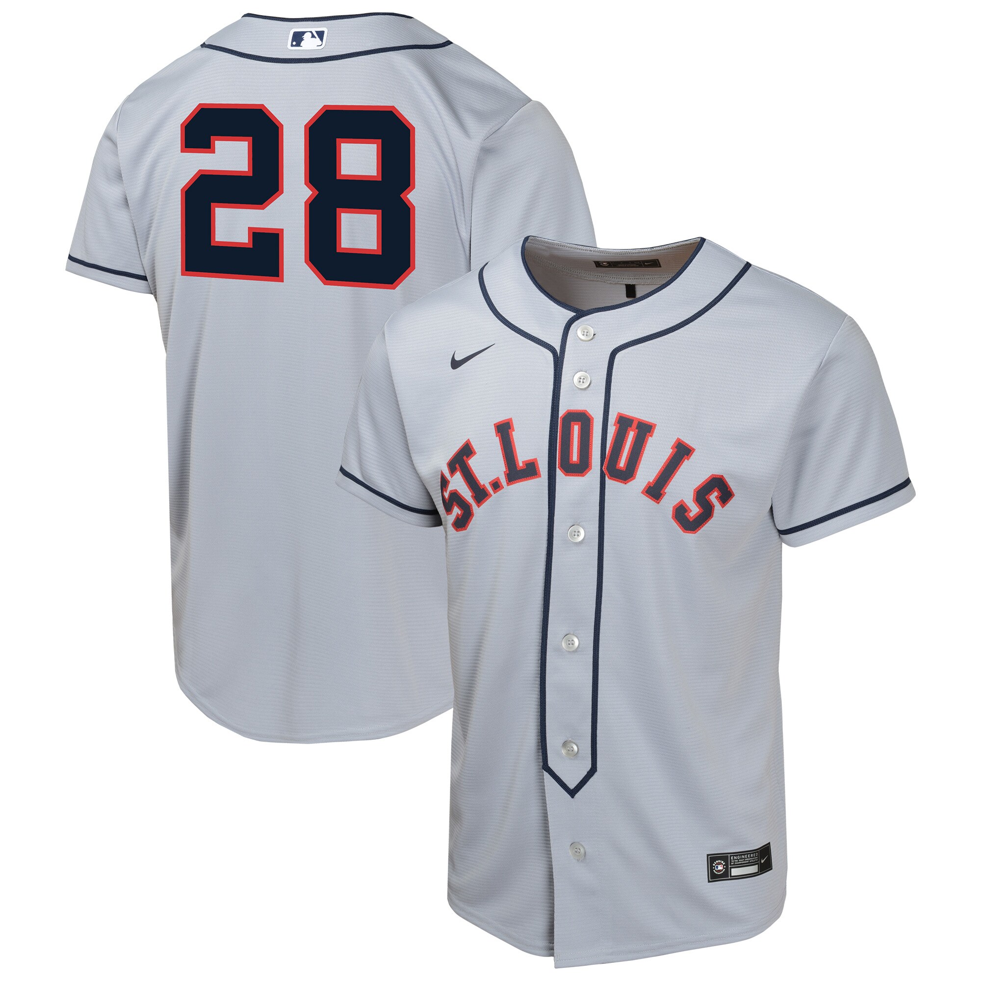 St. Louis Cardinals Nolan Arenado Gray 2024 Rickwood Classic Limited Player MLB Jersey Youth