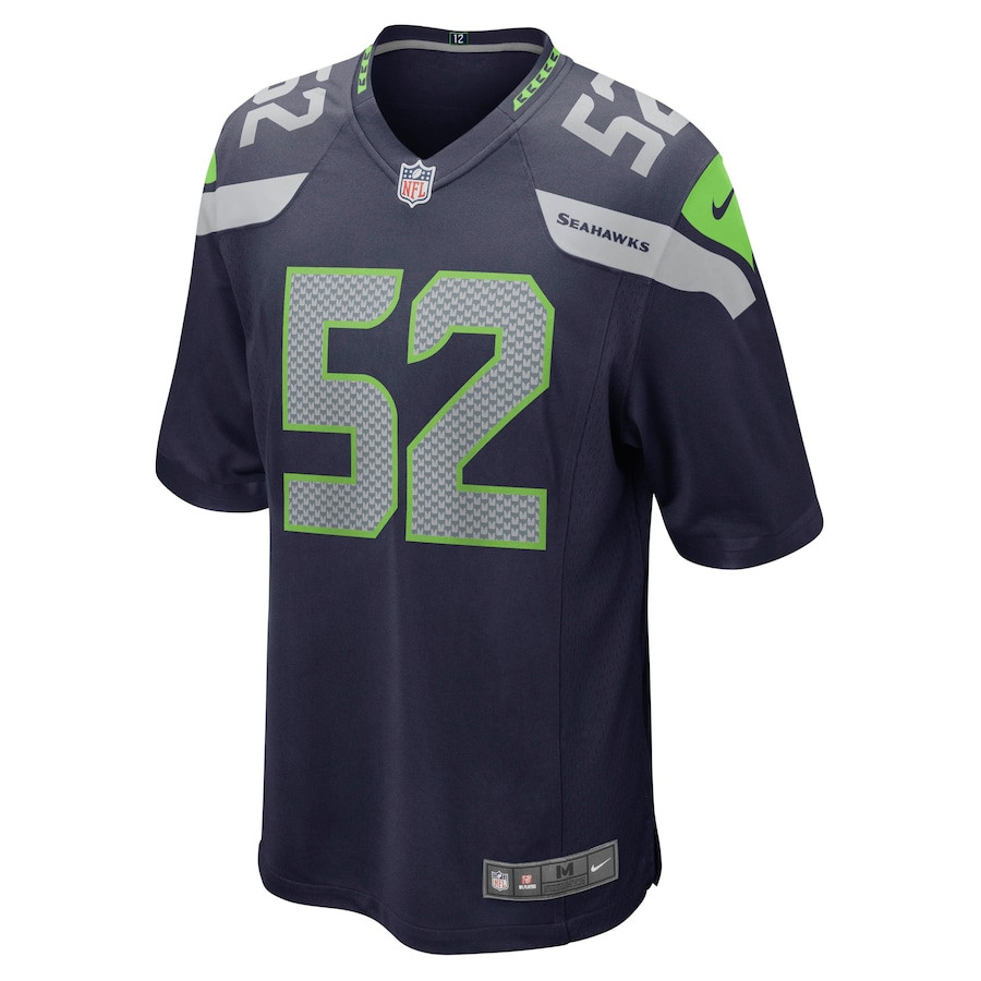 Darrell Taylor 52 Seattle Seahawks Game College Navy NFL Jersey Men's