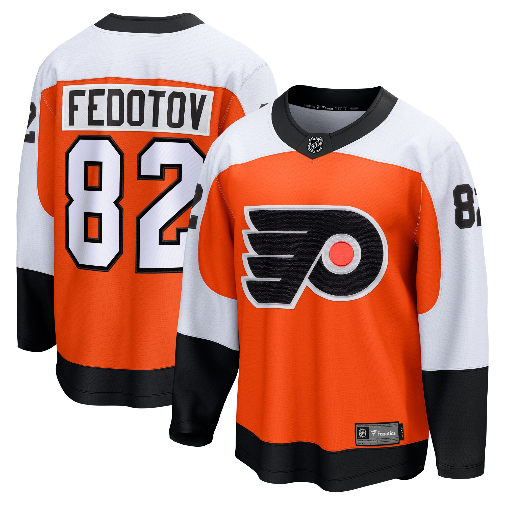 Philadelphia Flyers Ivan Fedotov Orange Home Premier Breakaway Player NHL Jersey Men's