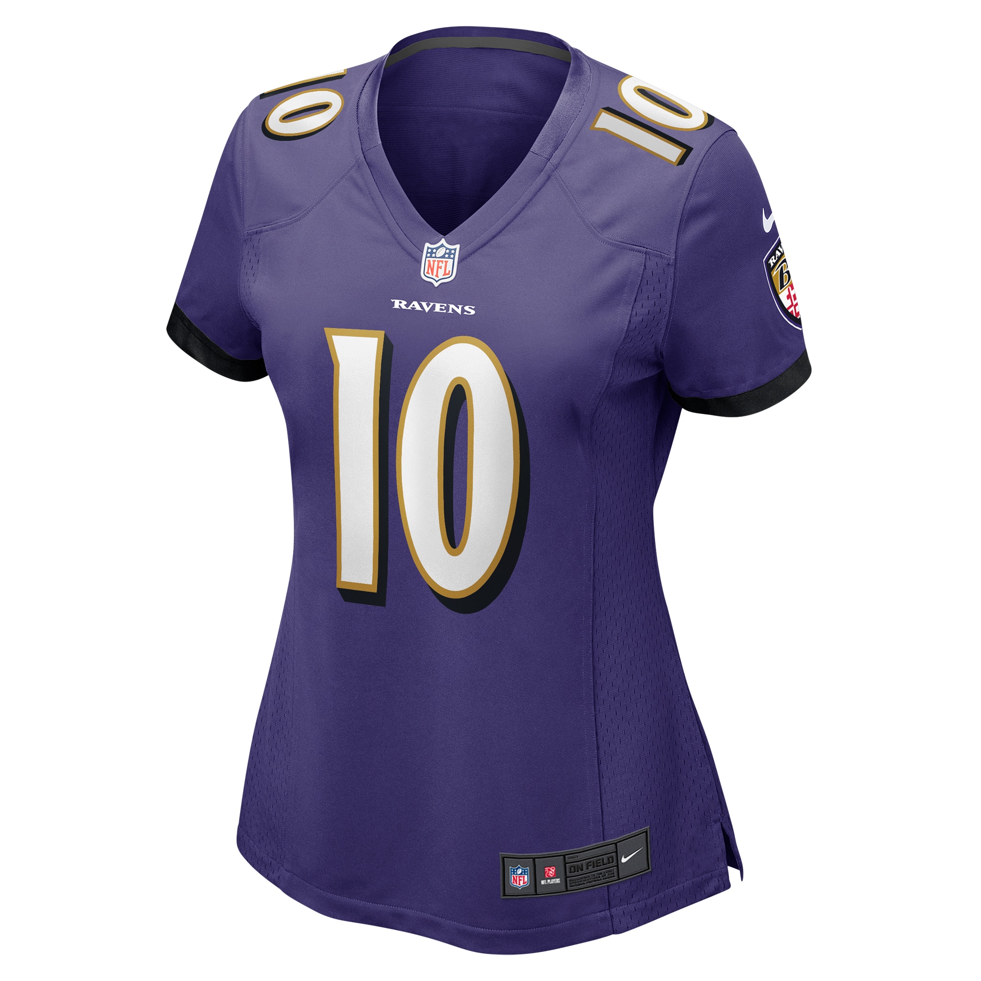 Baltimore Ravens Arthur Maulet Purple Game NFL Jersey Women's