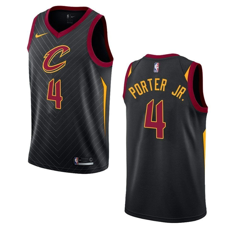 Cleveland Cavaliers 4 Kevin Porter Jr. Statement Swingman Black NBA Jersey Men's