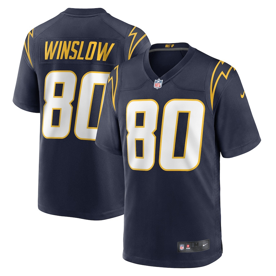 Kellen Winslow 80 Los Angeles Chargers Retired Navy NFL Jersey Men's