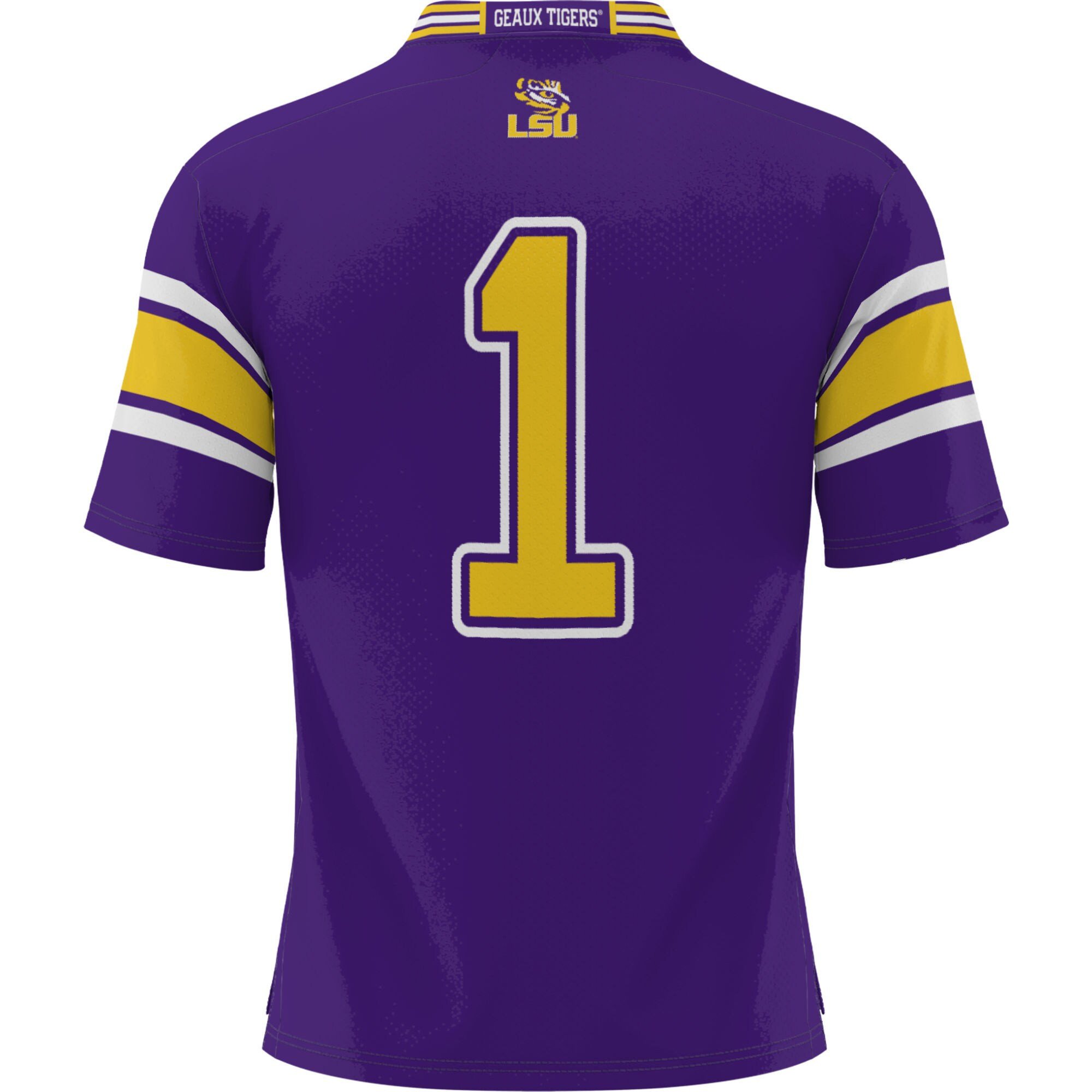 LSU Tigers ProSphere Endzone Football Purple #1 NCAA Jersey Men's