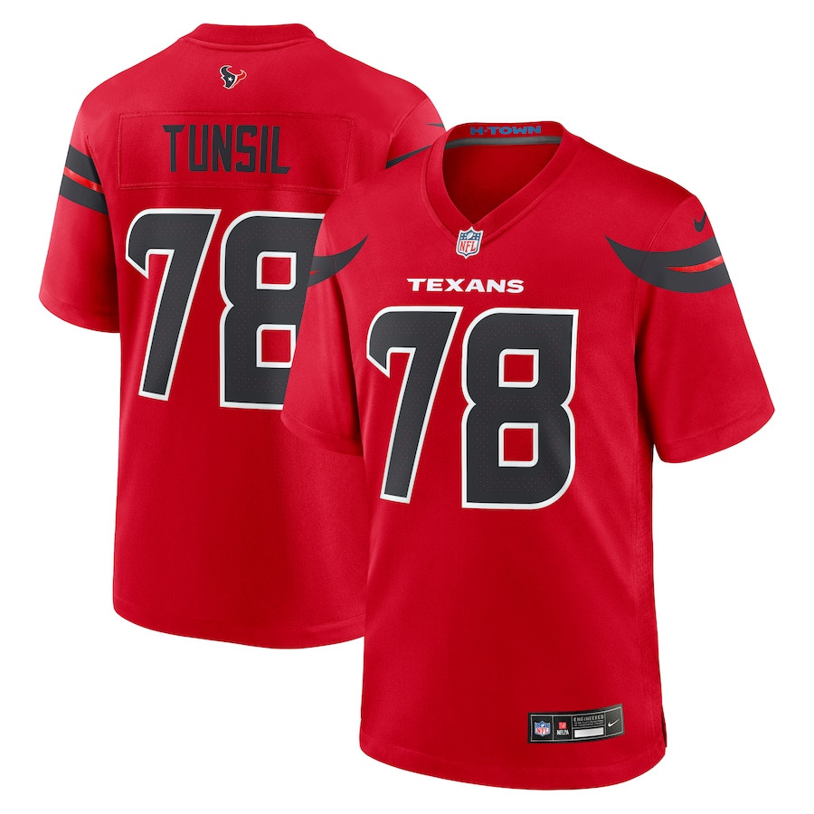 Laremy Tunsil 78 Houston Texans Alternate Game Red NFL Jersey Men's