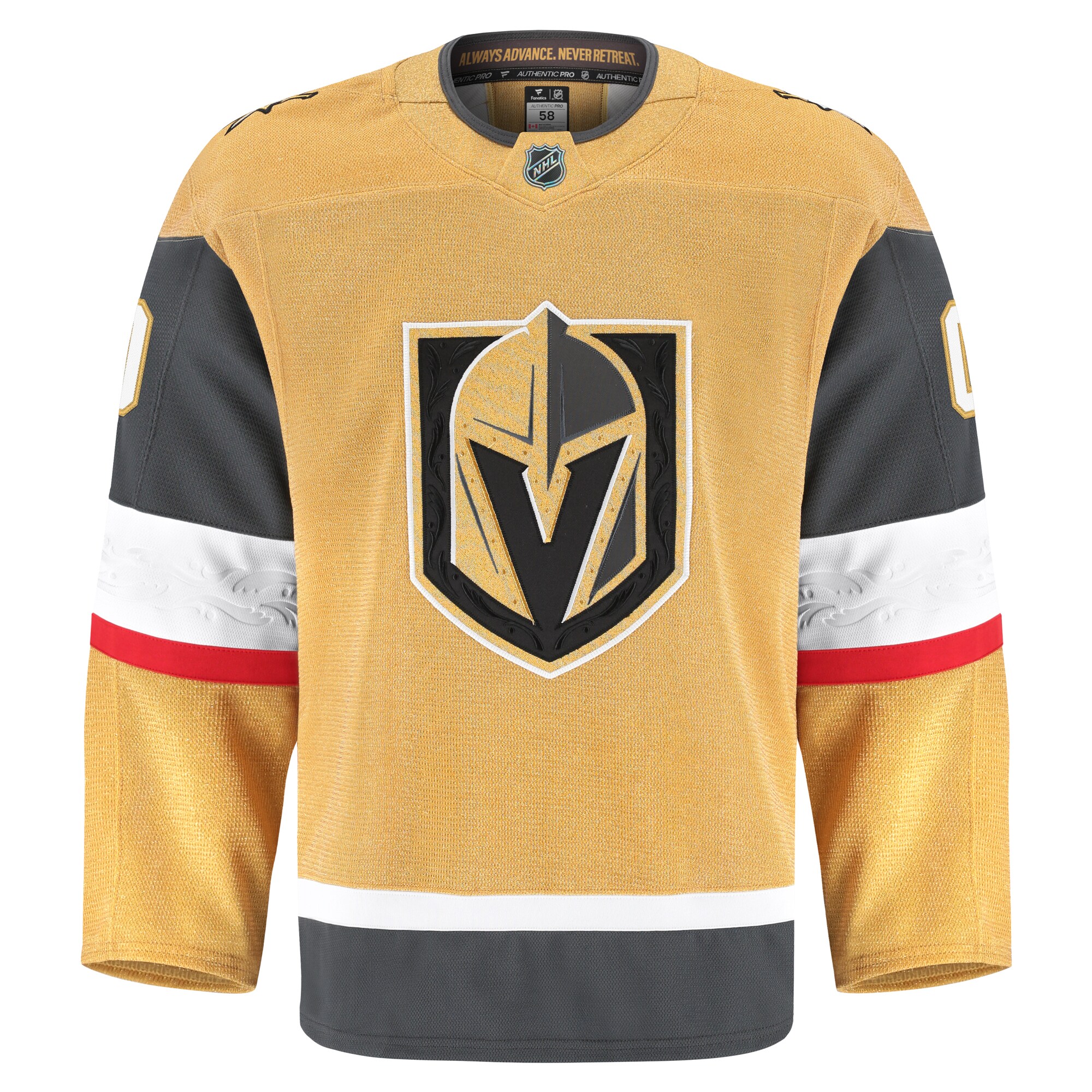 Vegas Golden Knights Gold Home Pro Custom NHL Jersey Men's