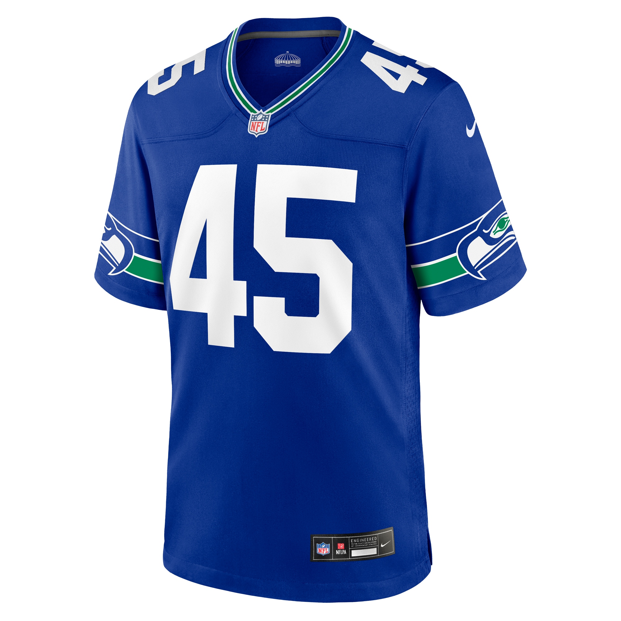 Seattle Seahawks Kenny Easley Royal Throwback Retired Player Game NFL Jersey Men's