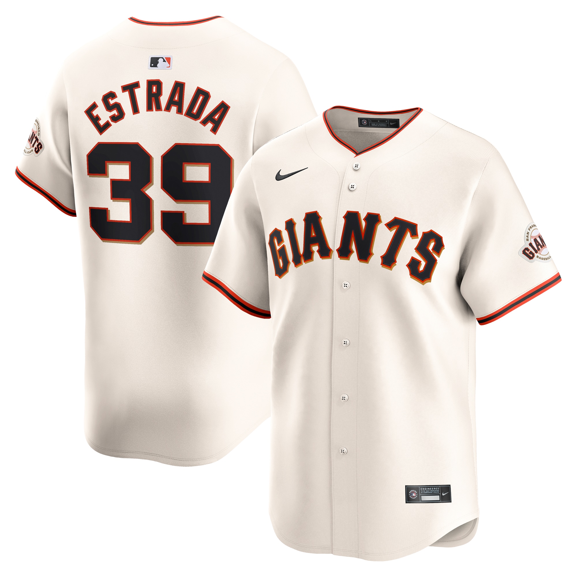 San Francisco Giants Thairo Estrada Cream Home Limited Player MLB Jersey Men's