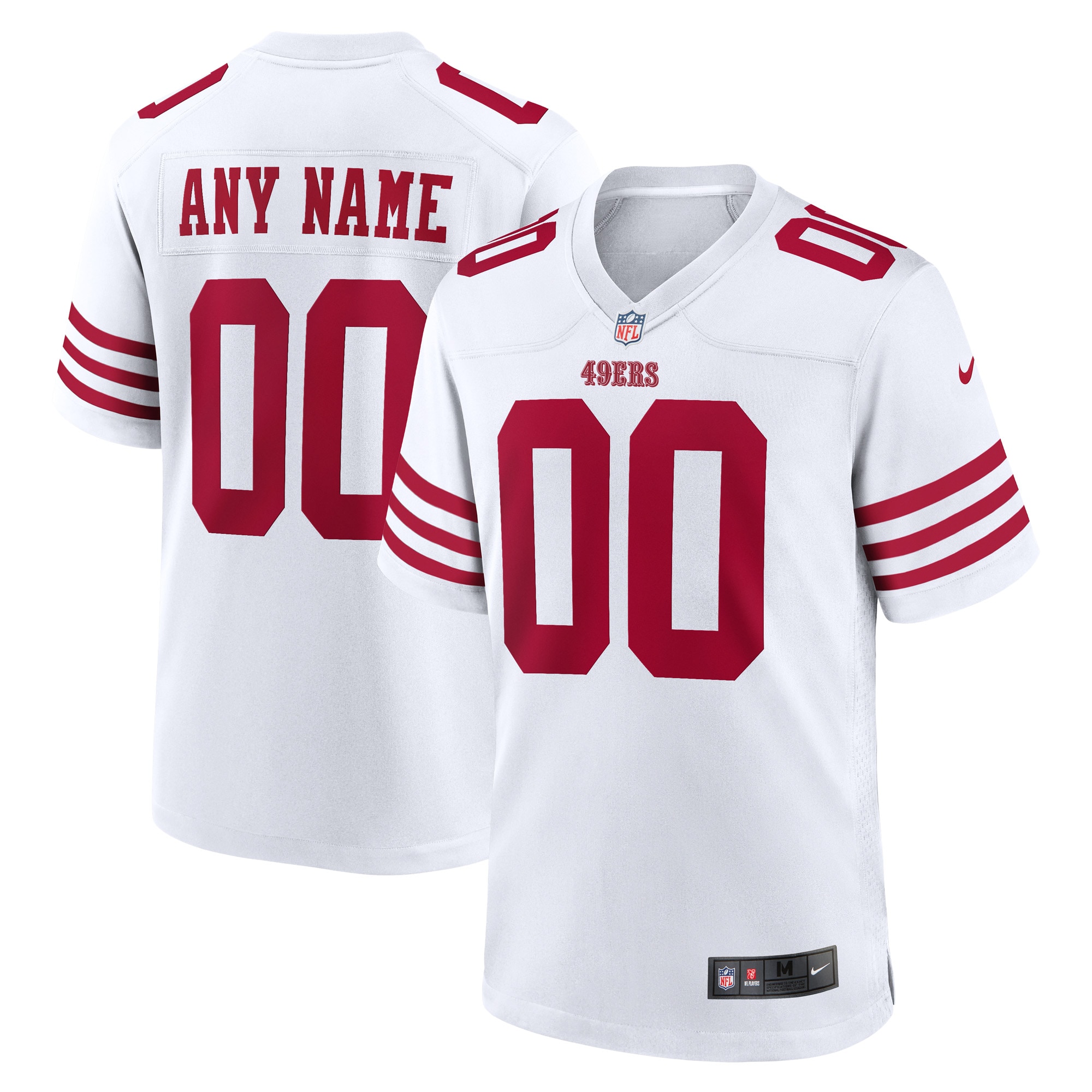 San Francisco 49ers White Game Custom Player NFL Jersey Men's