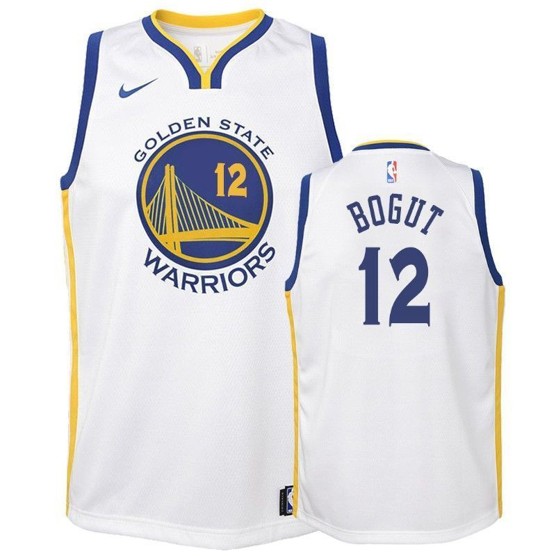 Golden State Warriors Andrew Bogut 12 Associatio White NBA Jersey Youth