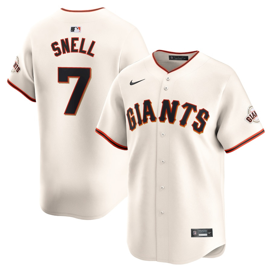 Blake Snell 7 San Francisco Giants Home Limited Cream MLB Jersey Men's
