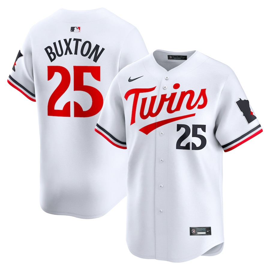 Byron Buxton 25 Minnesota Twins Home Limited Player White MLB Jersey Men's