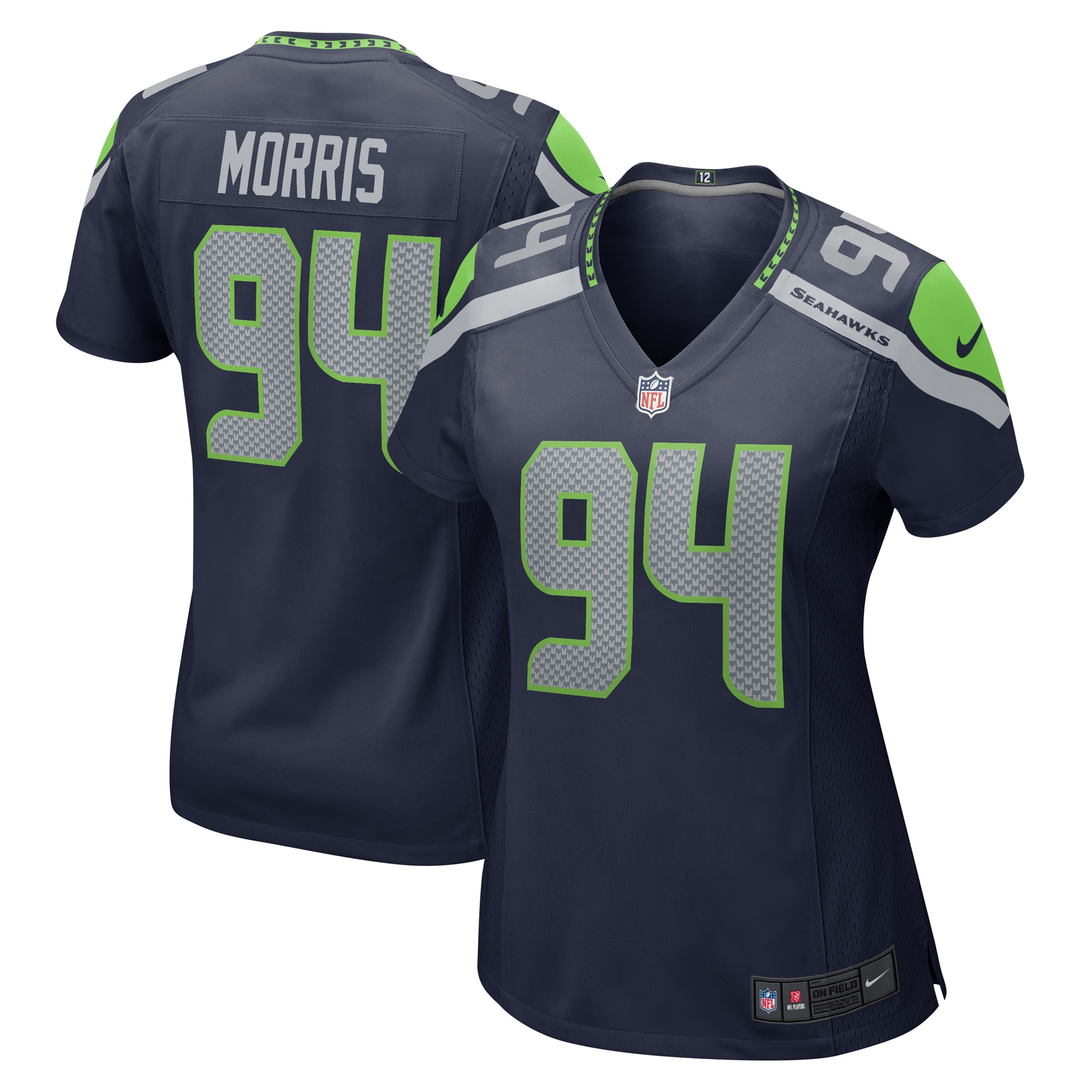Seattle Seahawks Mike Morris College Navy Game NFL Jersey Women's