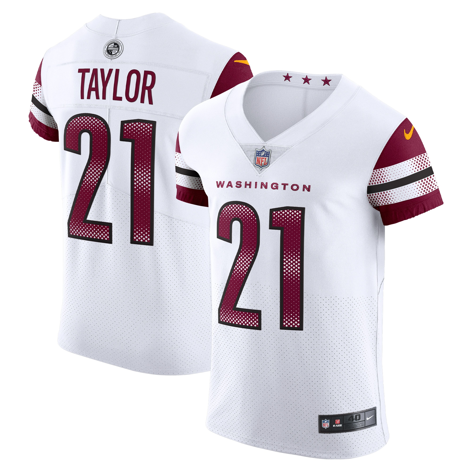 Washington Commanders Sean Taylor White Vapor Elite Retired Player NFL Jersey Men's