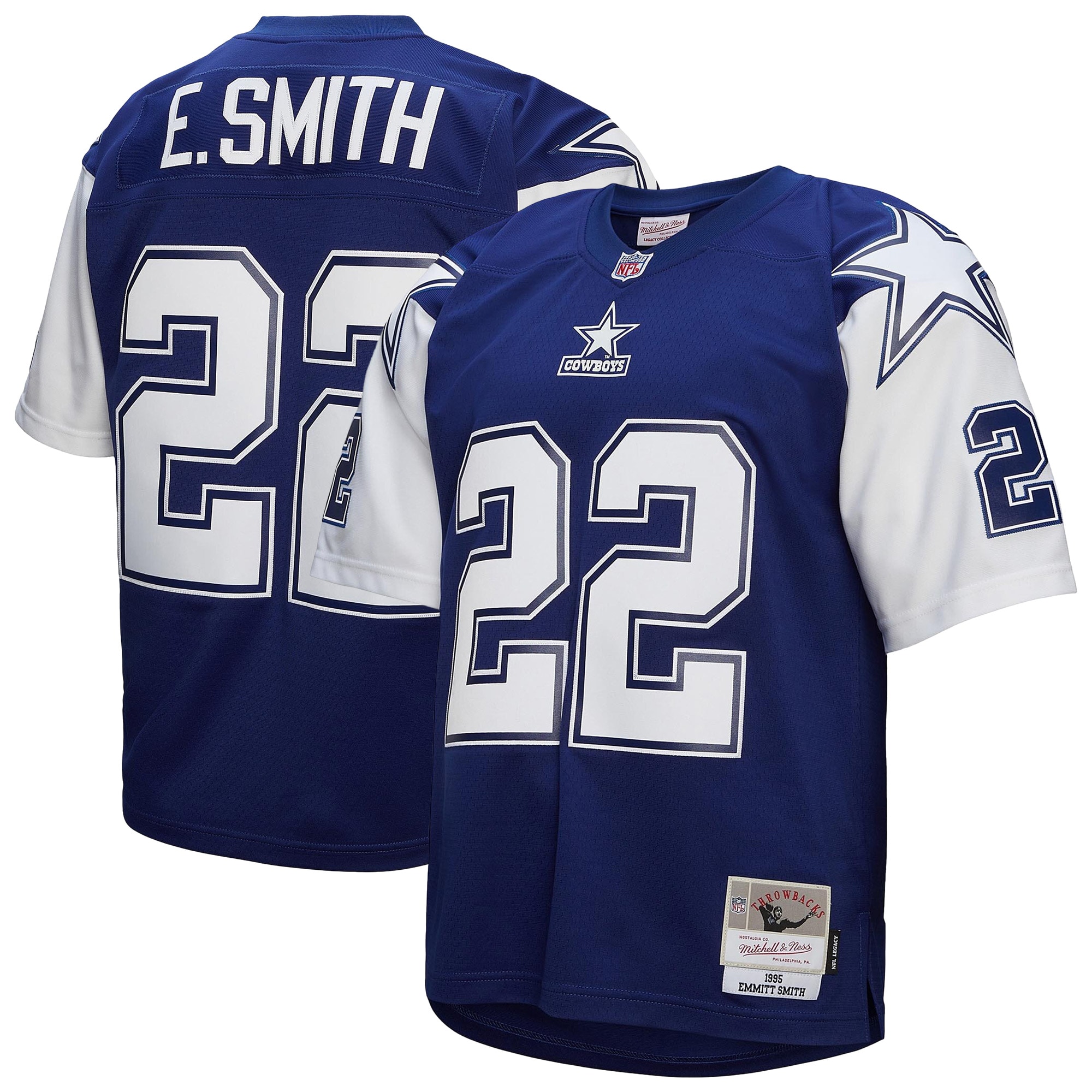 Dallas Cowboys Emmitt Smith Mitchell Ness Navy Legacy NFL Jersey Men's