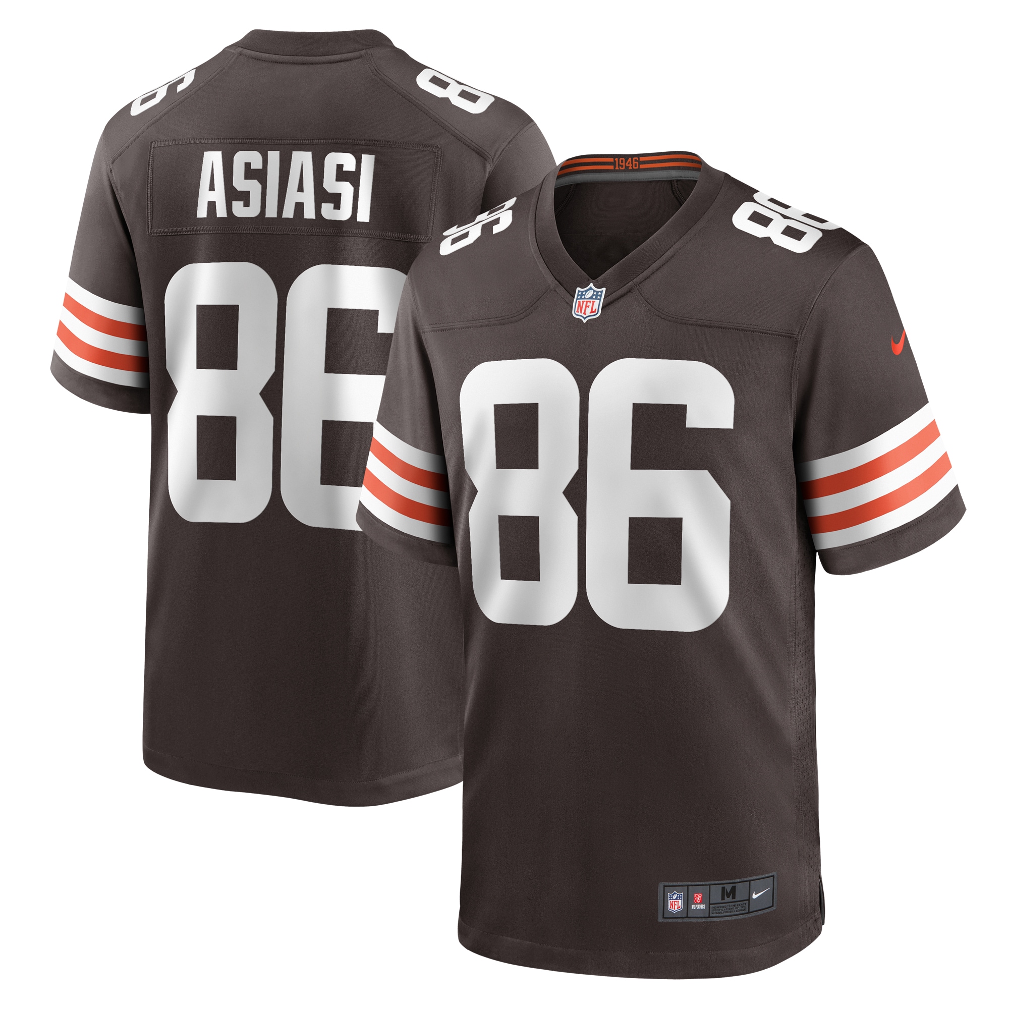 Cleveland Browns Devin Asiasi Brown Game NFL Jersey Men's