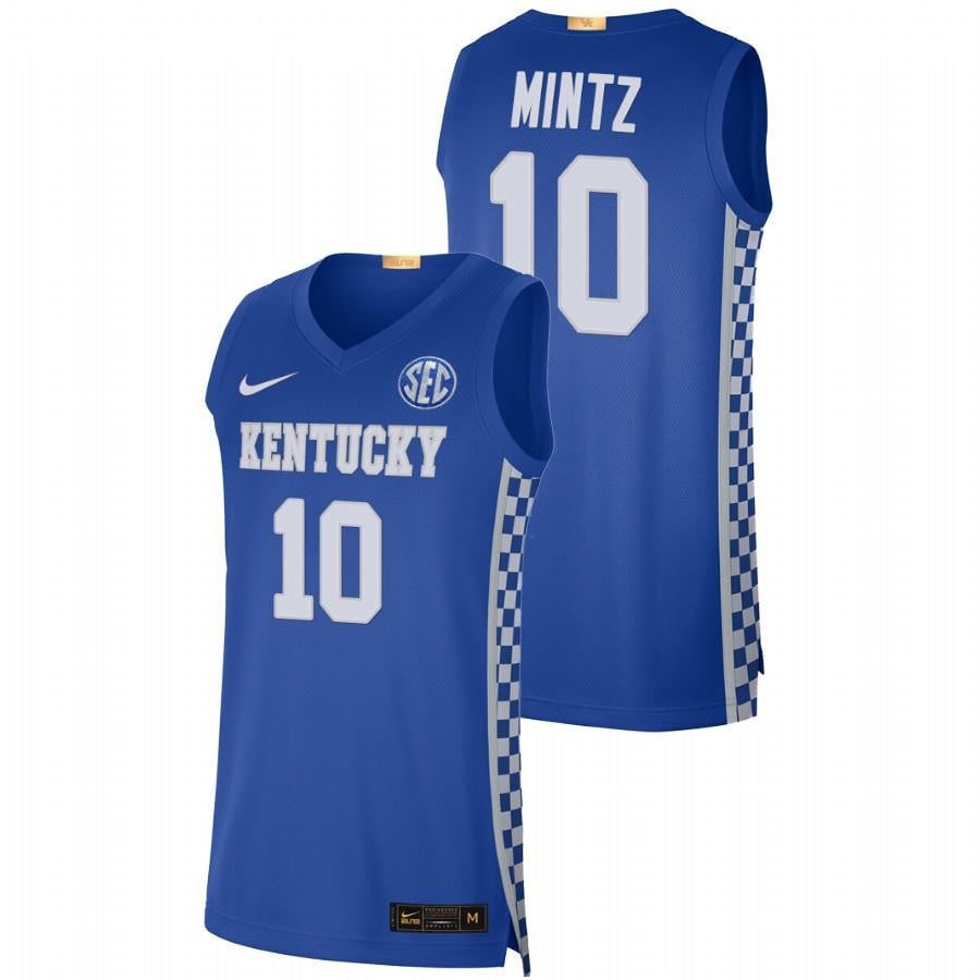 Davion Mintz 10 Royal Kentucky Wildcats 2023 College NCAA Jersey Men's