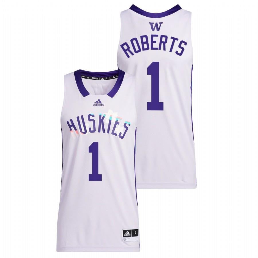 Nate Roberts White Washington Huskies 2022 Honoring Black Excellence NCAA Jersey Men's